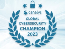 Canalys Cybersecurity Champion 2023 award badge