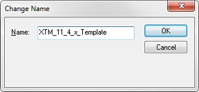 Screen shot of the Change Name dialog box
