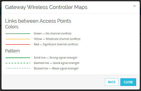 Screen shot of the Gateway Wireless Controller Maps Legend, page 2