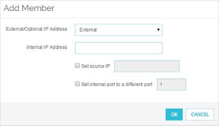 Screen shot of the Add Member dialog box