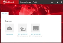 Screen shot of the applications page