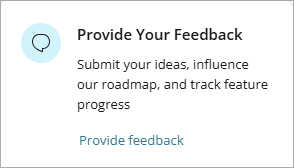 Screen shot of the feedback widget on the Service Provider Dashboard in WatchGuard Cloud