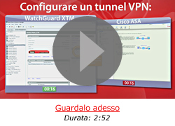WatchGuard XTM contra Cisco ASA: Estableciendo un túnel VPN