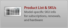 Detailed SKU Information for These Products