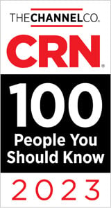CRN 100 People You Should Know 2023 Award badge