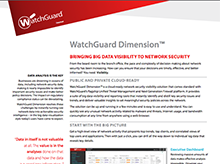 Datasheet: WatchGuard Dimension