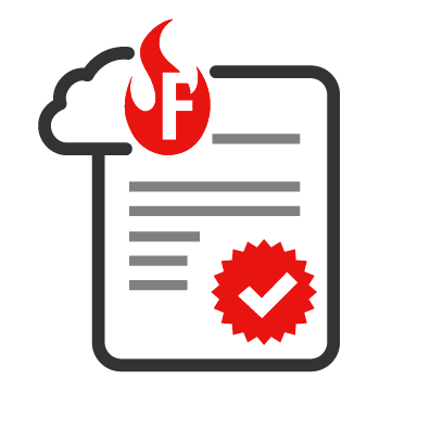 Symbol FireCloud-Lizenzierung.