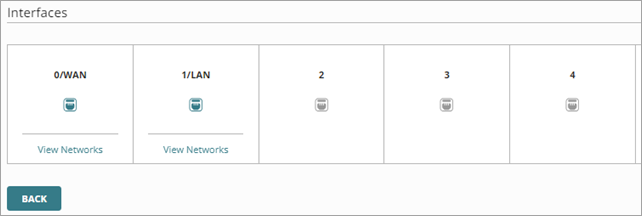 Screen shot of the interface settings for a Standalone interface