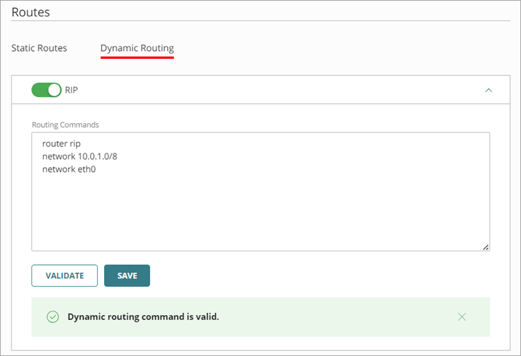 Screen shot of protocol validation.