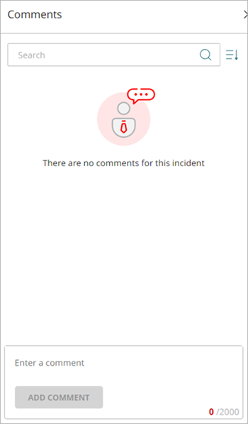 Screenshot of Comments pane