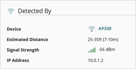 Screenshot of the Detected By section of the Incidient Details page in ThreatSync