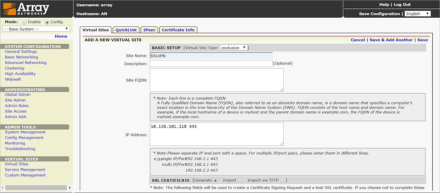 Array Networks SSL VPN Integration with AuthPoint Array Networks SSL VPN Integration with AuthPoint