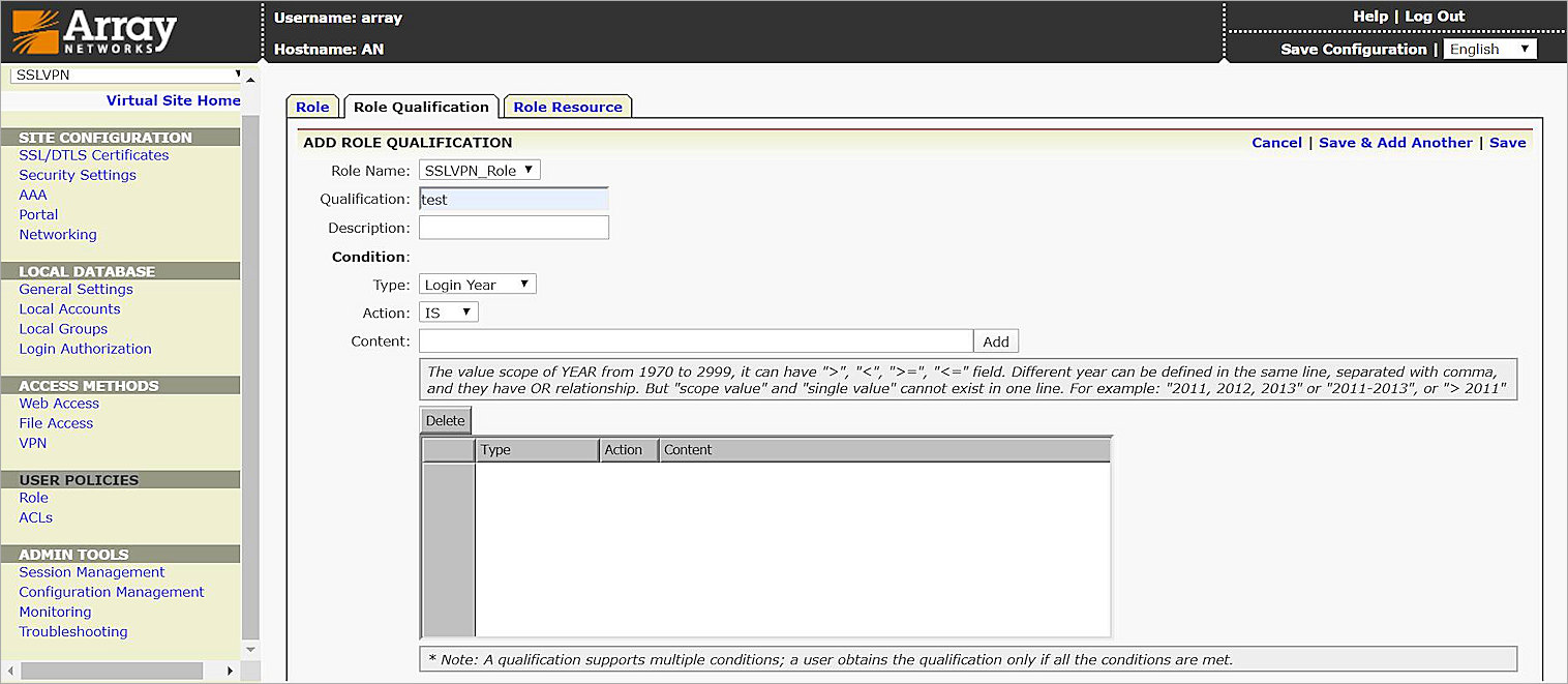 Array Networks SSL VPN Integration with AuthPoint