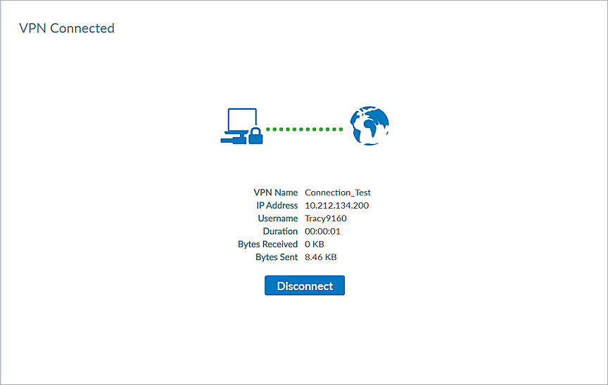 The screenshoot of Test