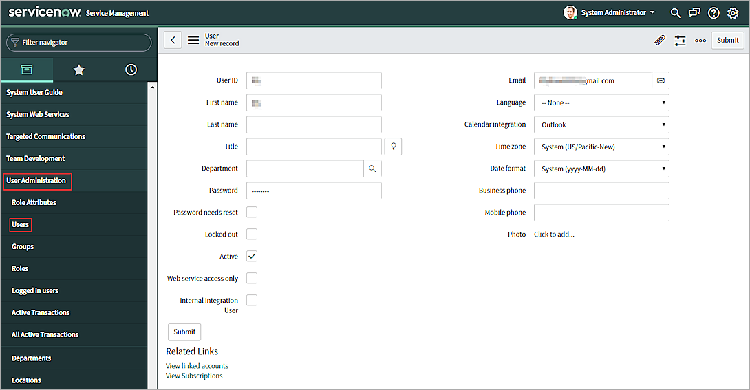 Screen shot of servicenow, picture11