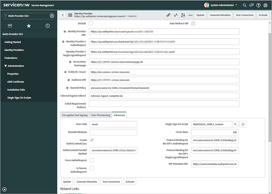 Screen shot of servicenow, picture8