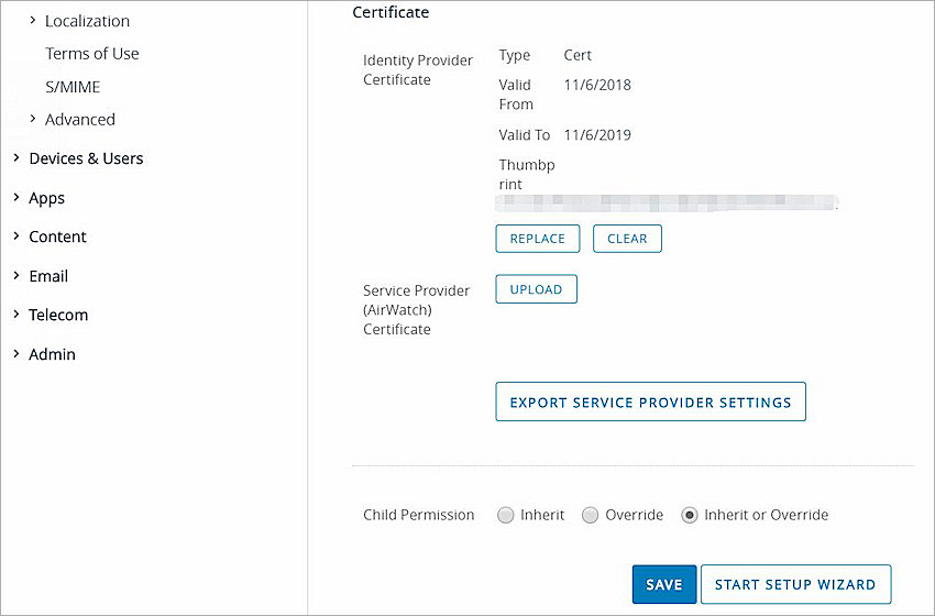 VMware Workspace ONE UEM Integration with AuthPoint