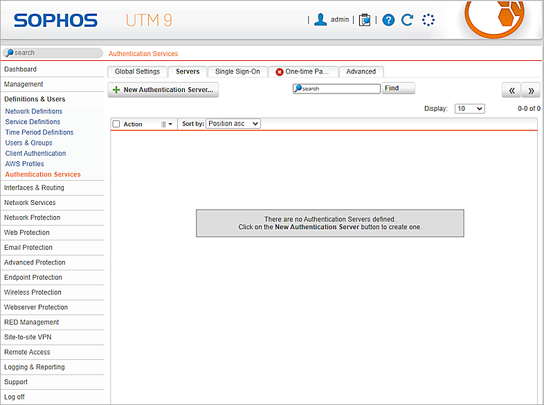 Screenshot of Sophos UTM, picture3