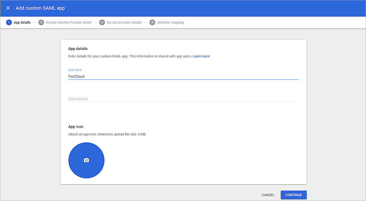 Screenshot of Google Workspace, GCI-App_details