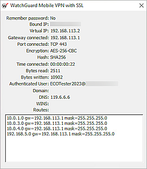Screenshot of SSL client, test TOTP