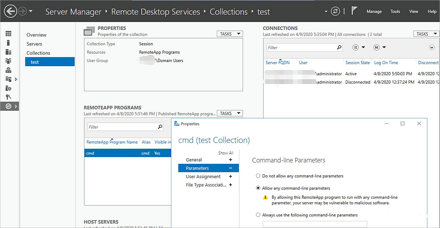 Screen shot of the RDS