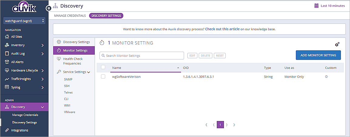 Screenshot of Auvik, picture11