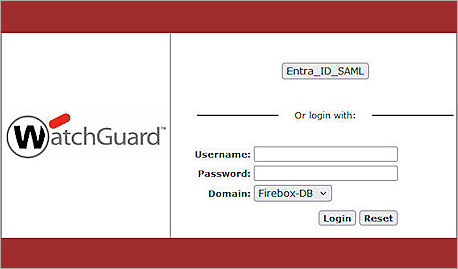 Screenshot of Access Portal, Integration test 1