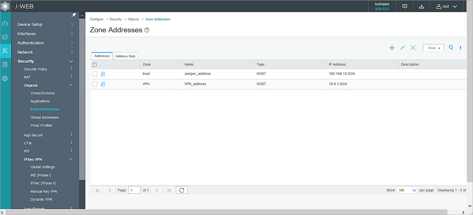 Juniper SRX320 and Firebox BOVPN Virtual Interface Integration Guide