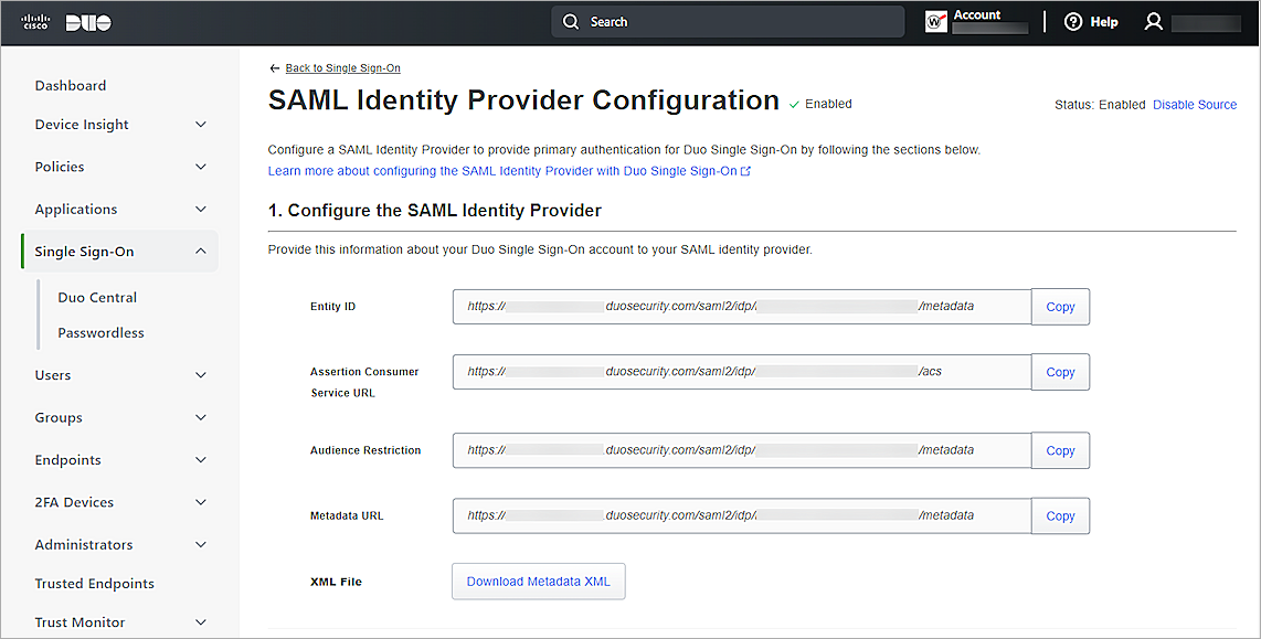 Screenshot of Duo, Single Sign-On 002