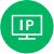 IP address in a communication icon.
