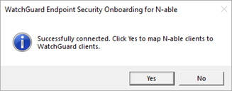 Screen shot of N-Central configuration dialog box