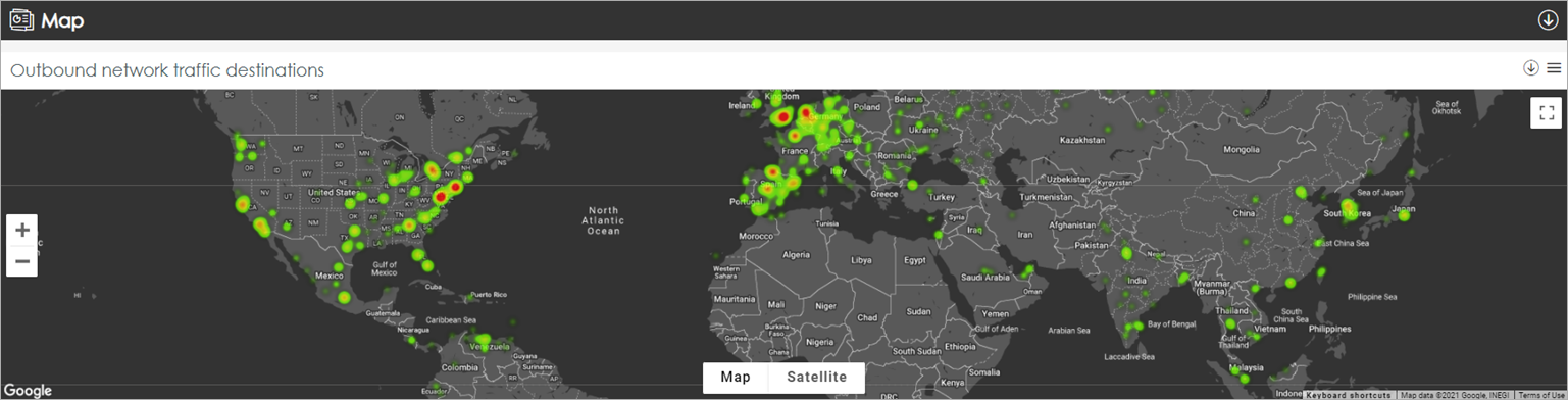 Screen shot of Advanced Visualization Tool, ART > Data Access Control map