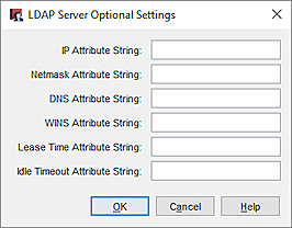 screenshot of LDAP Server Optional Settings