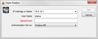 Screen shot of the Open Firebox dialog box