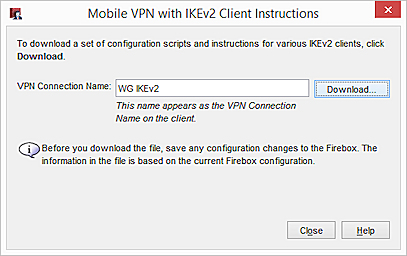 Screenshot of MVPN with IKEv2 client instructions VPN connection name dialog box