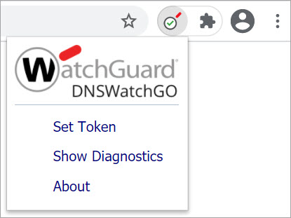 Screen shot of the DNSWatchGO Chrome extension in Chrome
