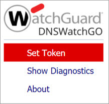 Screen shot of the Set Token dialog box for the DNSWatchGO Chrome extension