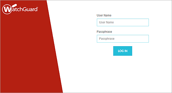 Screenshot of the WebBlocker Server login page
