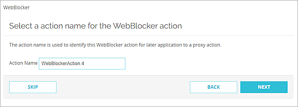 Screenshot of the WebBlocker Activation Wizard