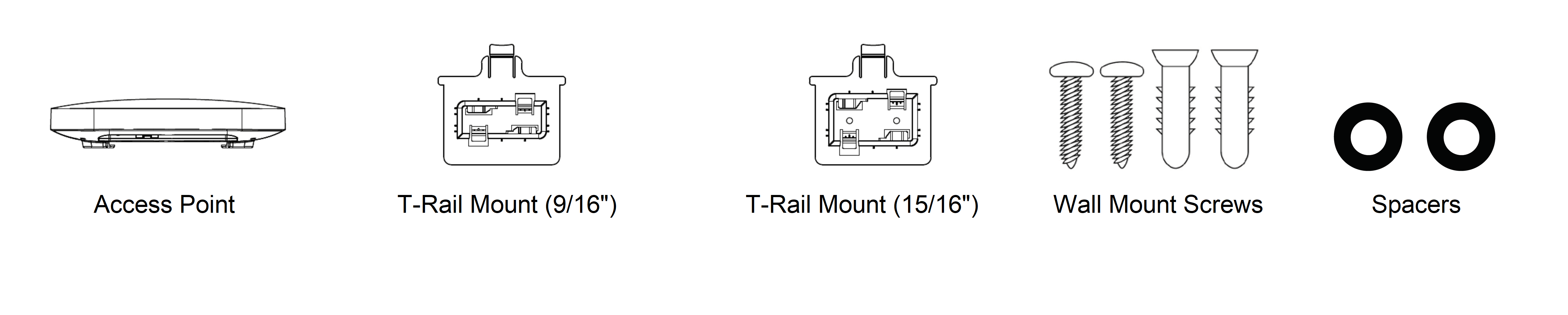 Diagram of the AP432 mounting parts list