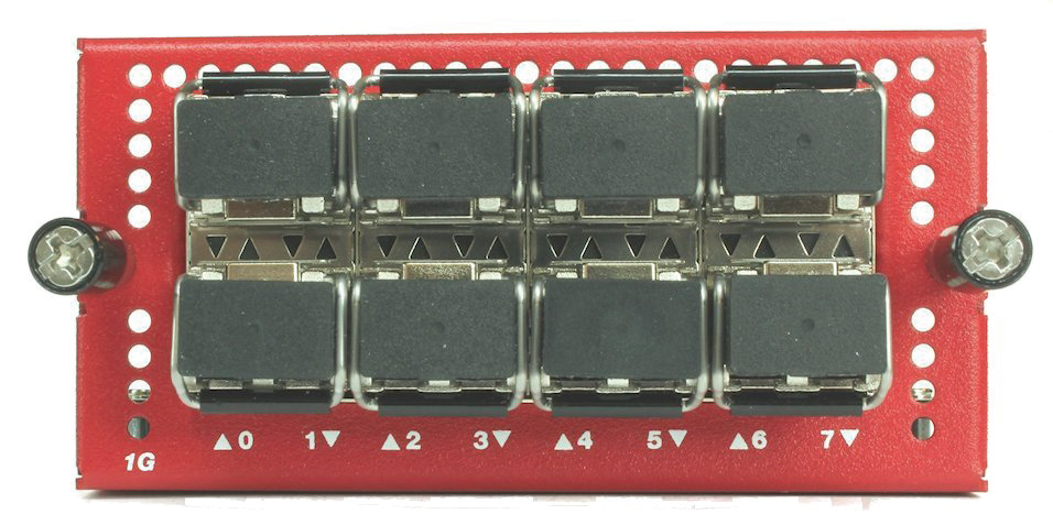 Photo of the 8 port 1G SFP interface module