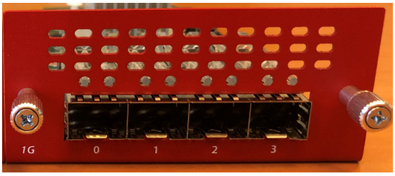 Photo of the Firebox M690 1G SFP Interface Module