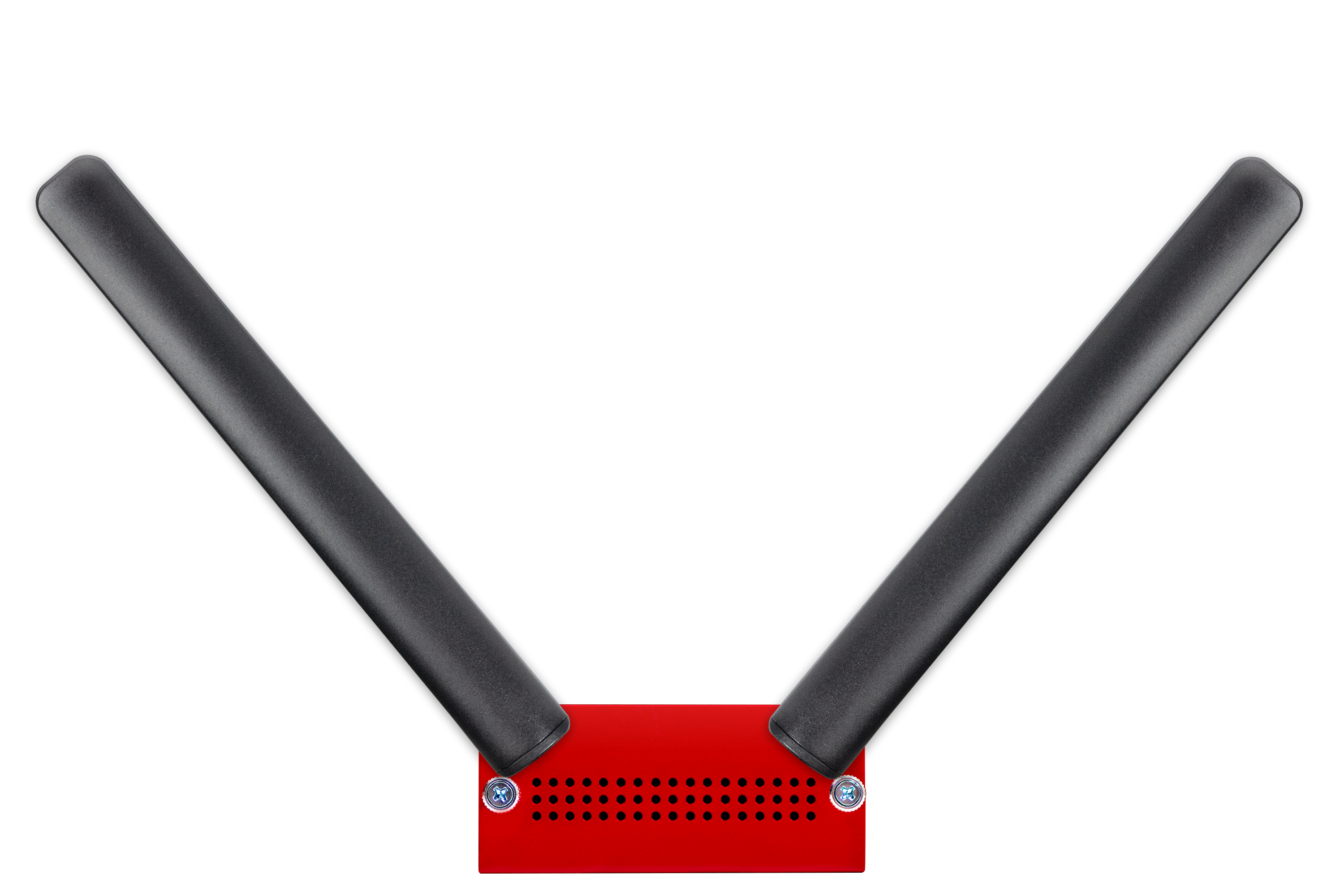 Image of the LTE Module with antennas at a 45 degree angle