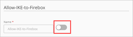 Disable policy toggle