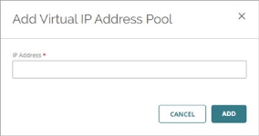 Screen shot of the Add Virtual IP Address Pool dialog box