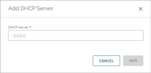 Screen shot of the Add DHCP Server dialog box