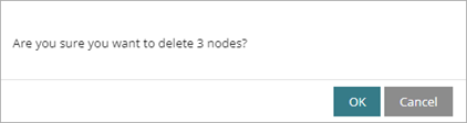 Screenshot of the Delete Nodes dialog box.