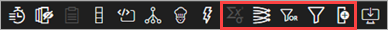 Screen shot of Endpoint Security 360, Advanced Visualization Tool toolbar