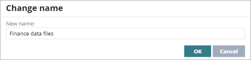 Screen shot of Endpoint Security 360, Data Control rename search