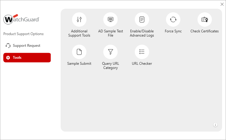 Screen shot of PSInfo Tools page